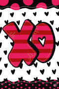 Garden Flag - XO Valentine flag