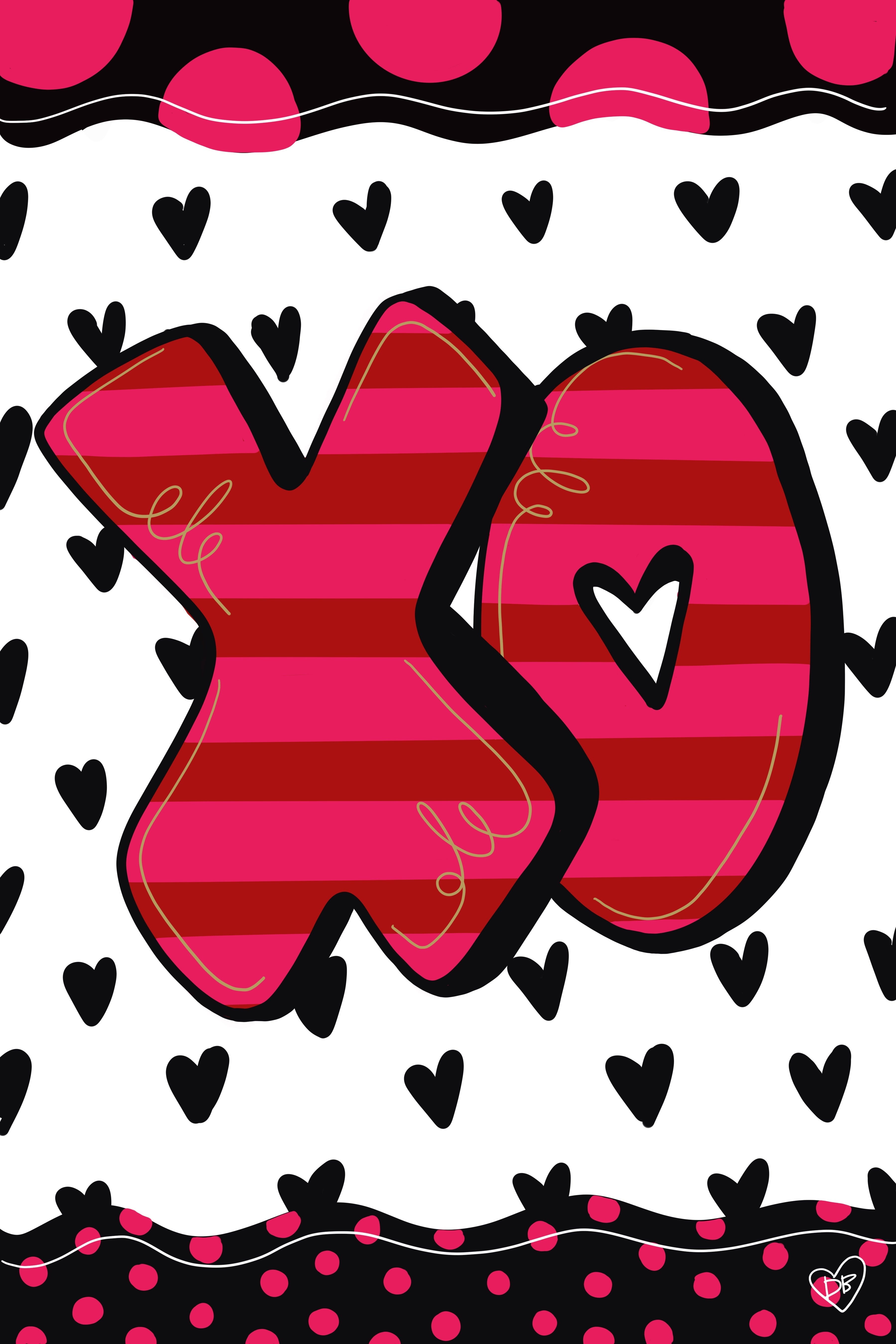 Garden Flag - XO Valentine flag