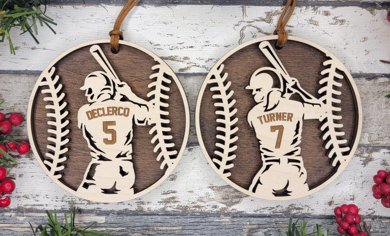 Christmas Ornament - 2024 Personalized Softball Ornament