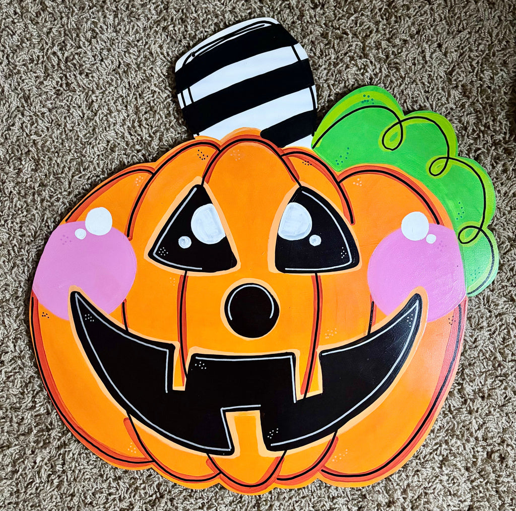 Happy Halloween Pumpkin Door Hanger