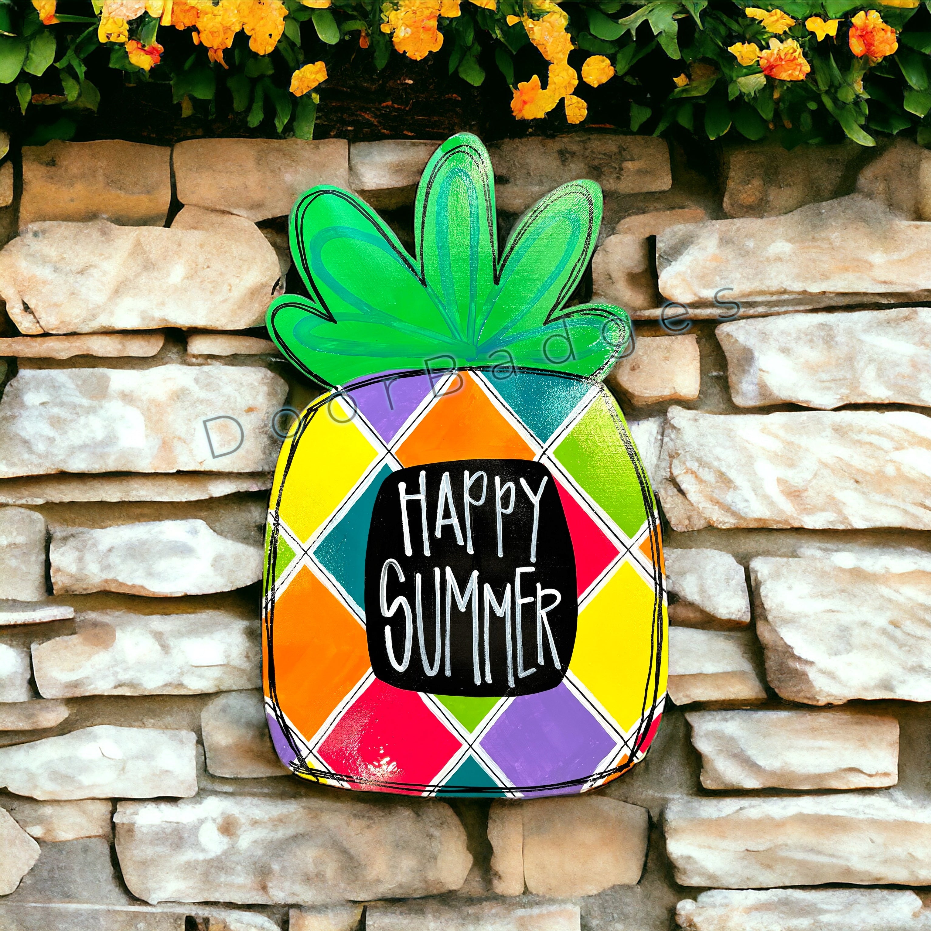 Pineapple Summer Door Hanger
