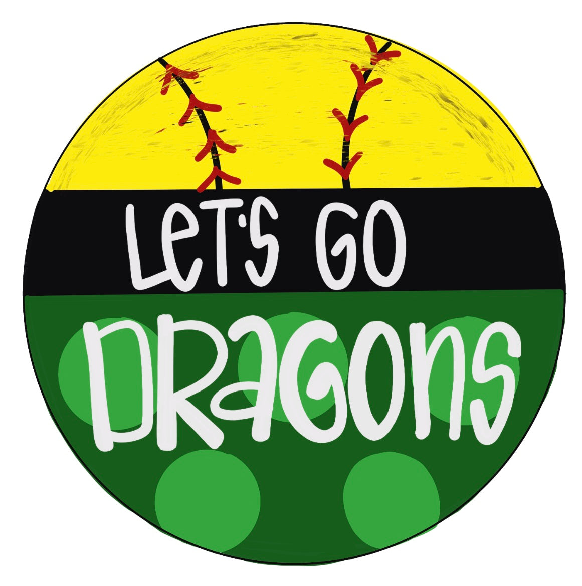 Gretna Softball Door Hanger