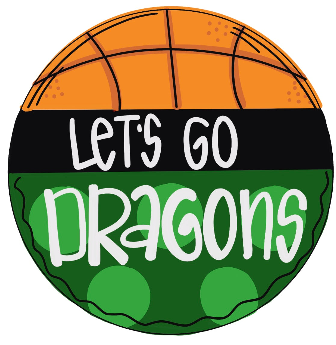 Gretna Basketball Door Hanger