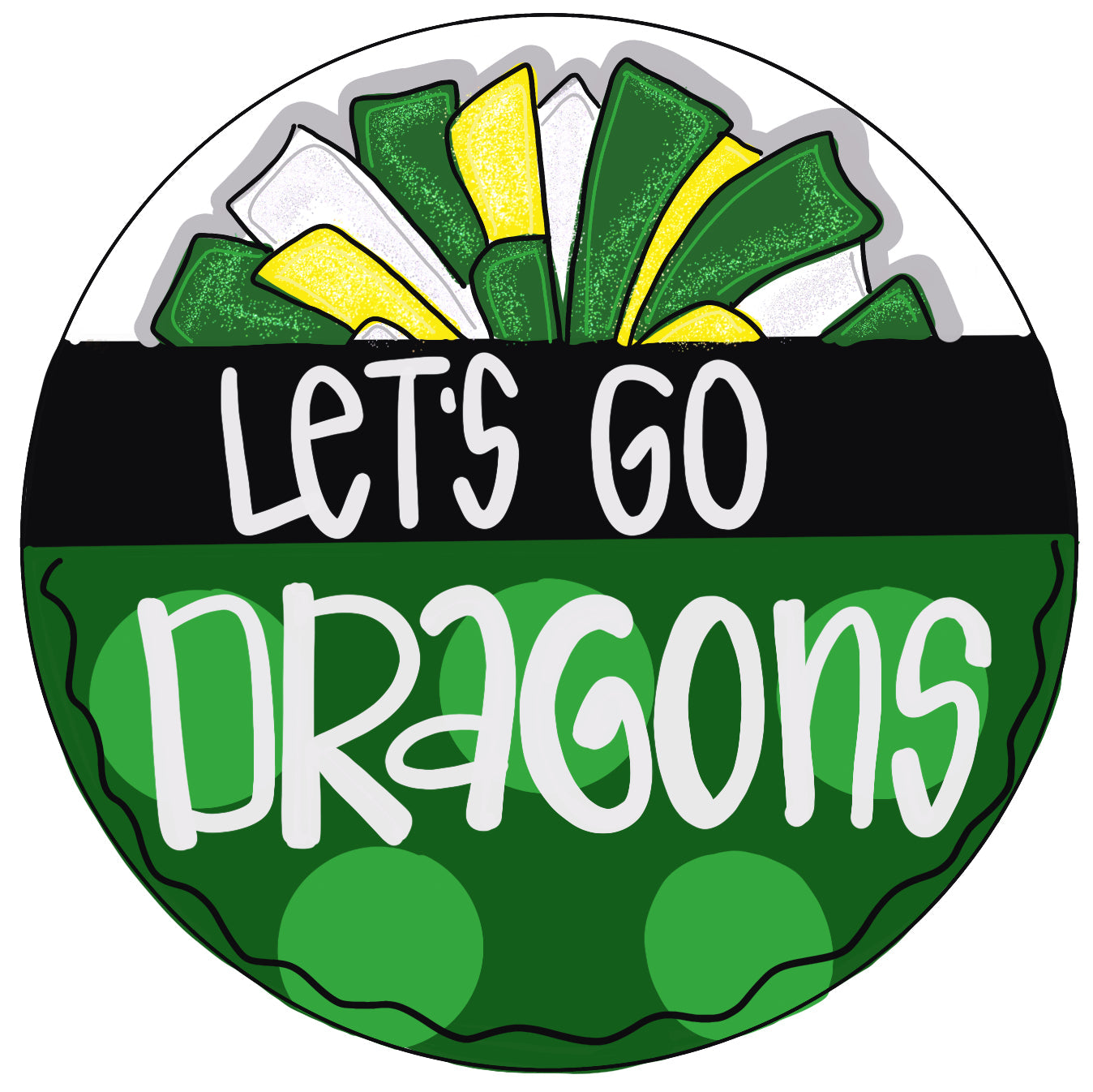 Gretna Cheer/Dance Door Hanger