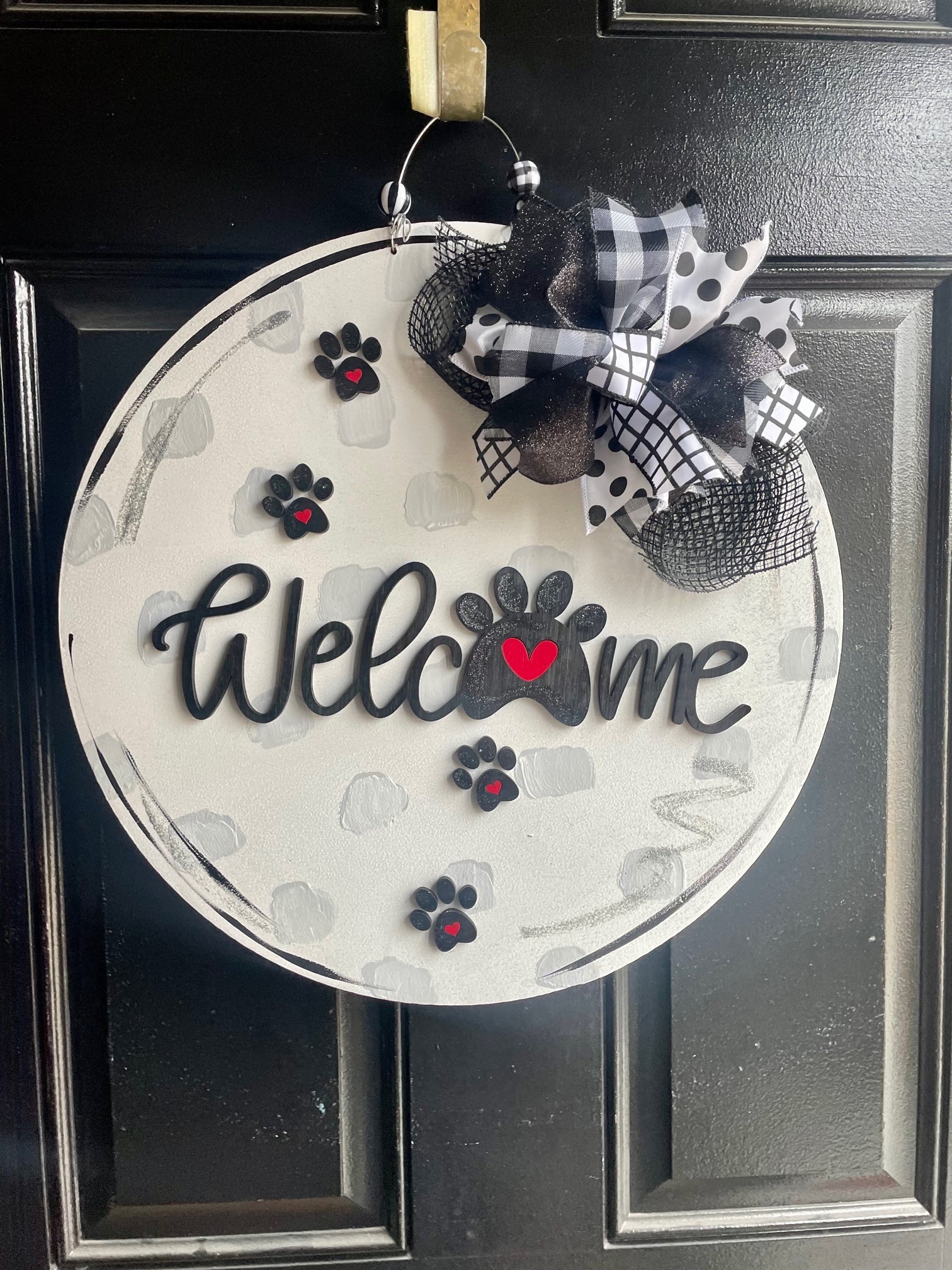Dog and Cat Welcome Door Hanger (G)