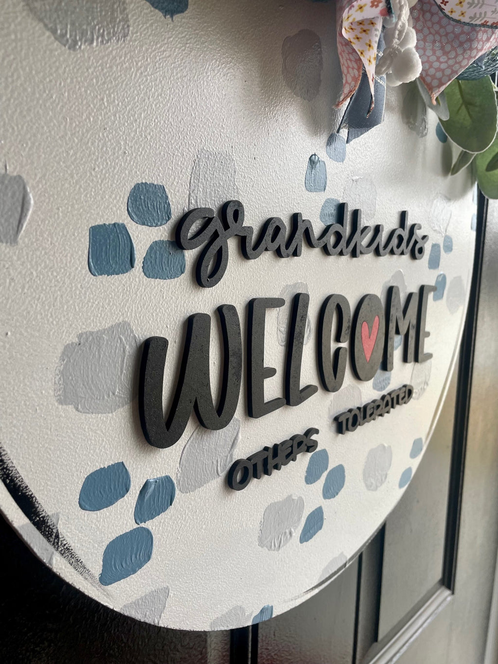 Grandkids Welcome Door Hanger