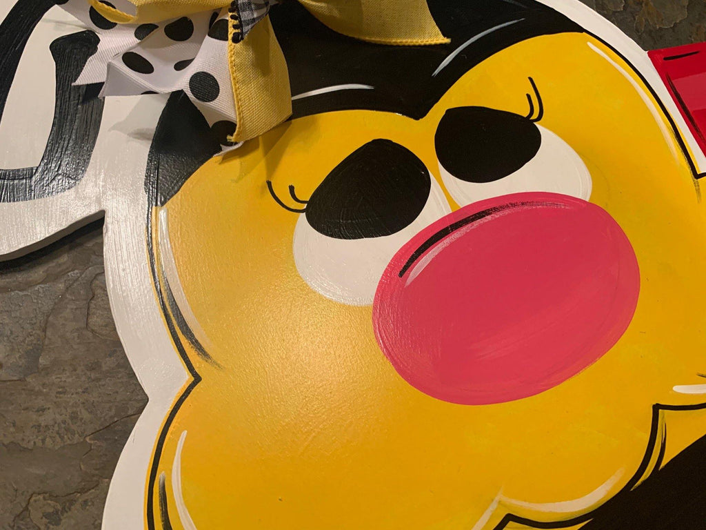 Bee Happy Bumble Bee Door Hanger
