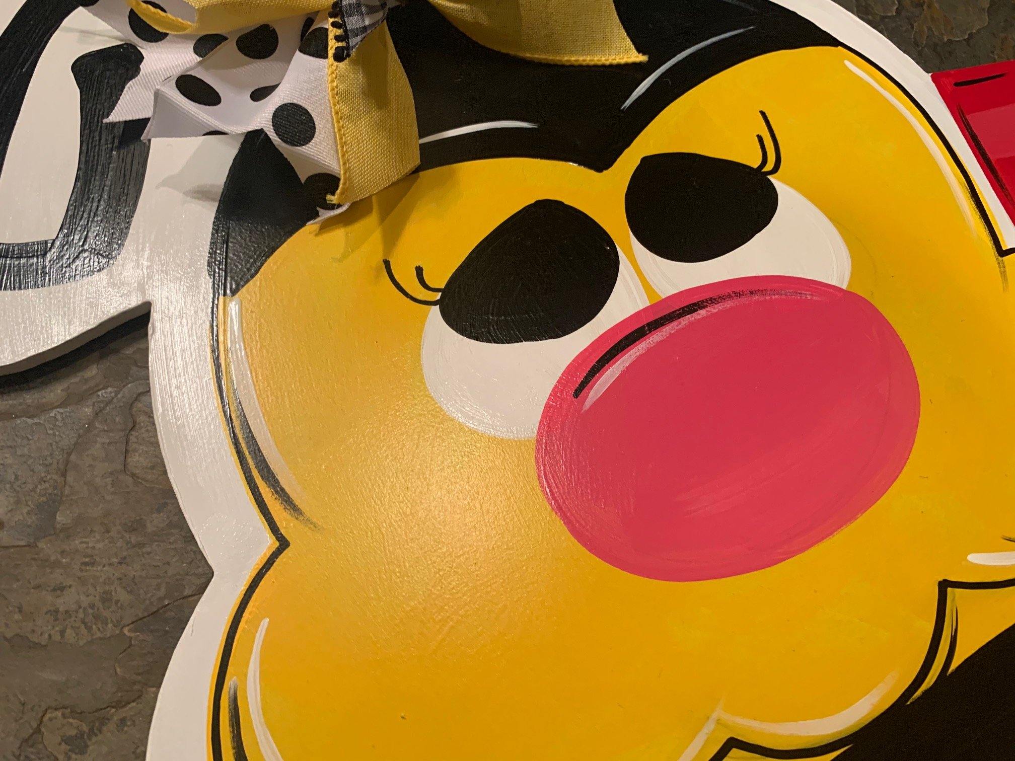 Bee Happy Bumble Bee Door Hanger