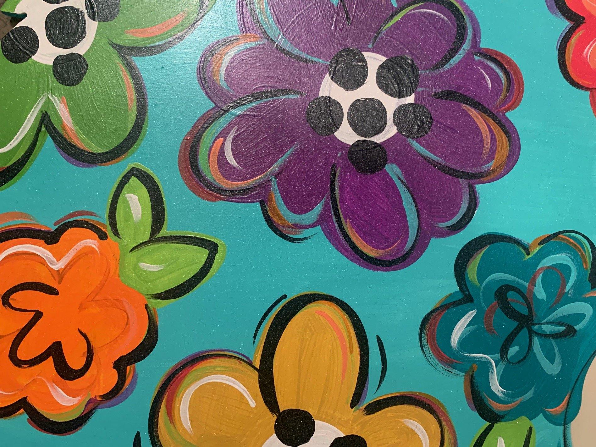 Hedge Hog with Flowers Door Hanger