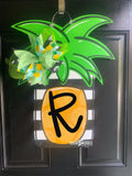 Funky Pineapple door hanger