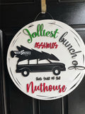 Jolliest Bunch Christmas door hanger - BYF