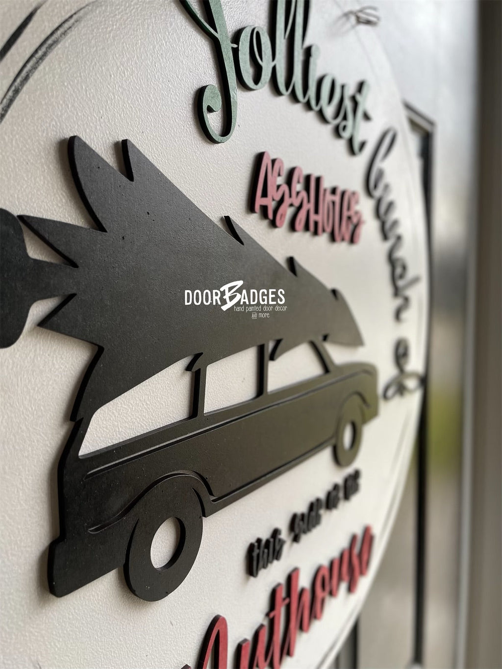 Jolliest Bunch Christmas door hanger - BYF