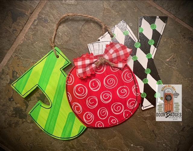 Christmas Ornament - Joy Wooden Ornament