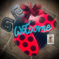 Lady Bug Door Hanger - Ladybug Door Decor - Summer, Spring