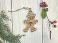 Christmas Ornament - Gingerbread Man 3D Wooden Ornament
