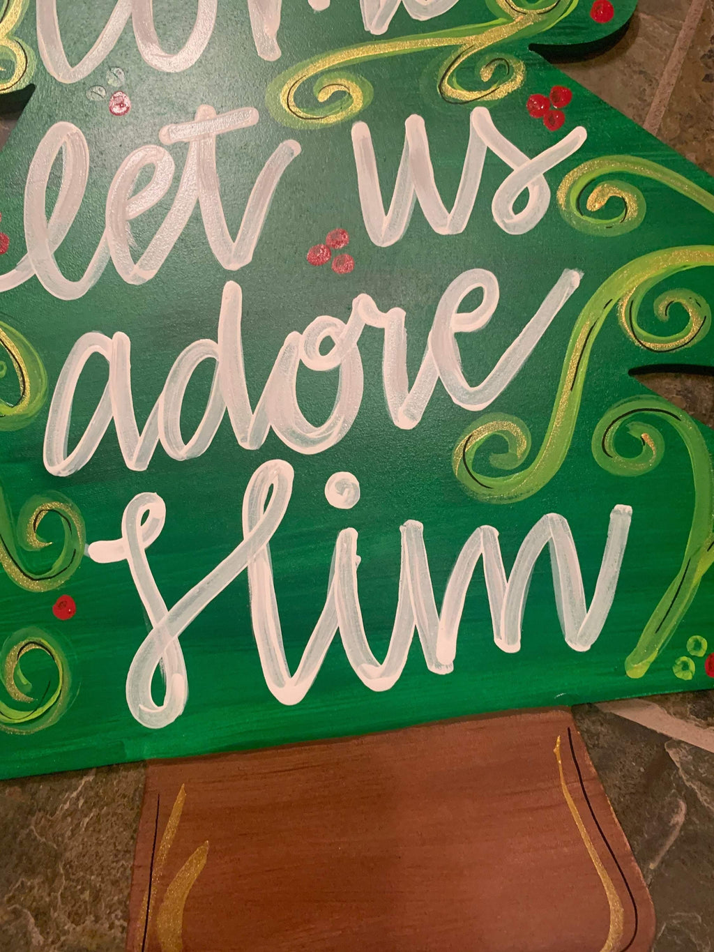 Sale Item: Christmas Door Hanger - Tree Door Decoration