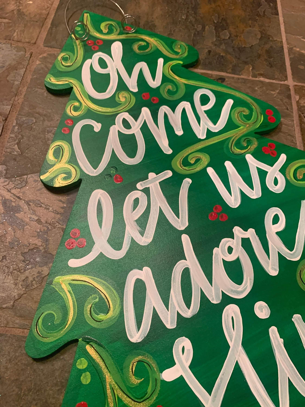 Sale Item: Christmas Door Hanger - Tree Door Decoration