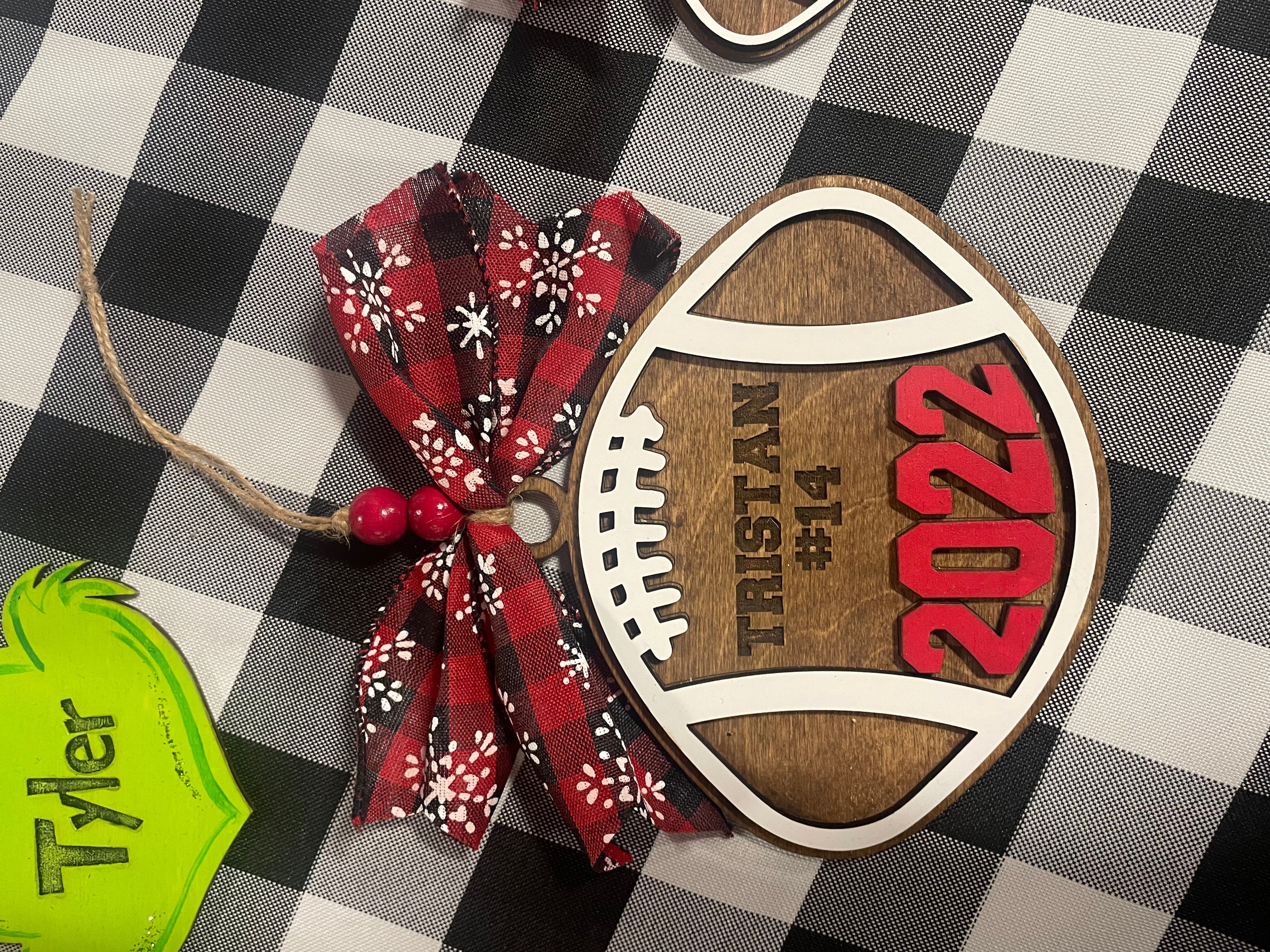 Football Christmas Ornament