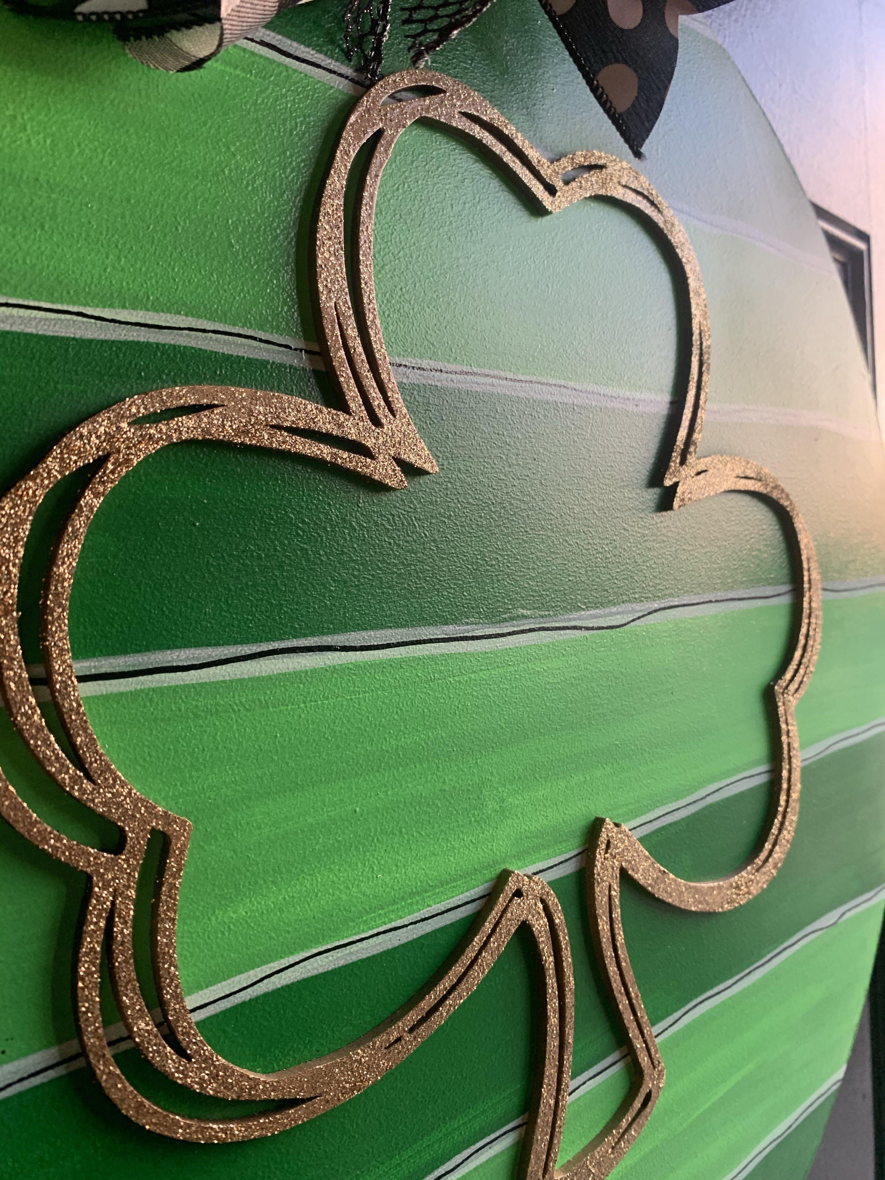 Sale Item: St Patrick's Day Glitter Door Hanger
