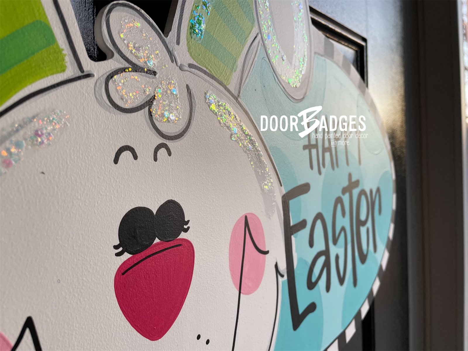 Easter Bunny Oval Door Hanger