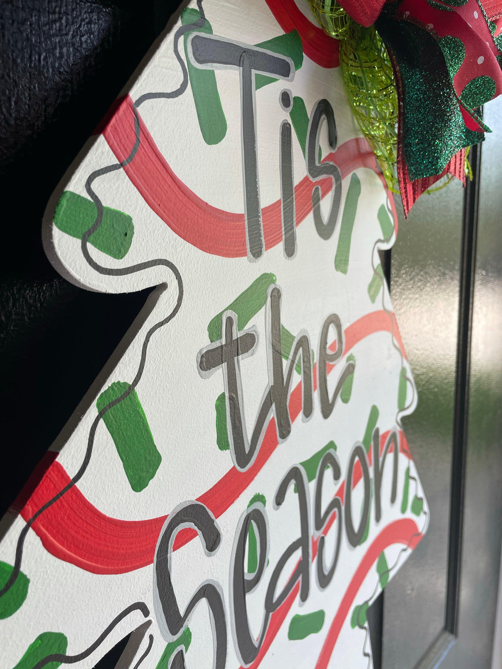 Christmas Cake Door Hanger - Tree Door Decoration