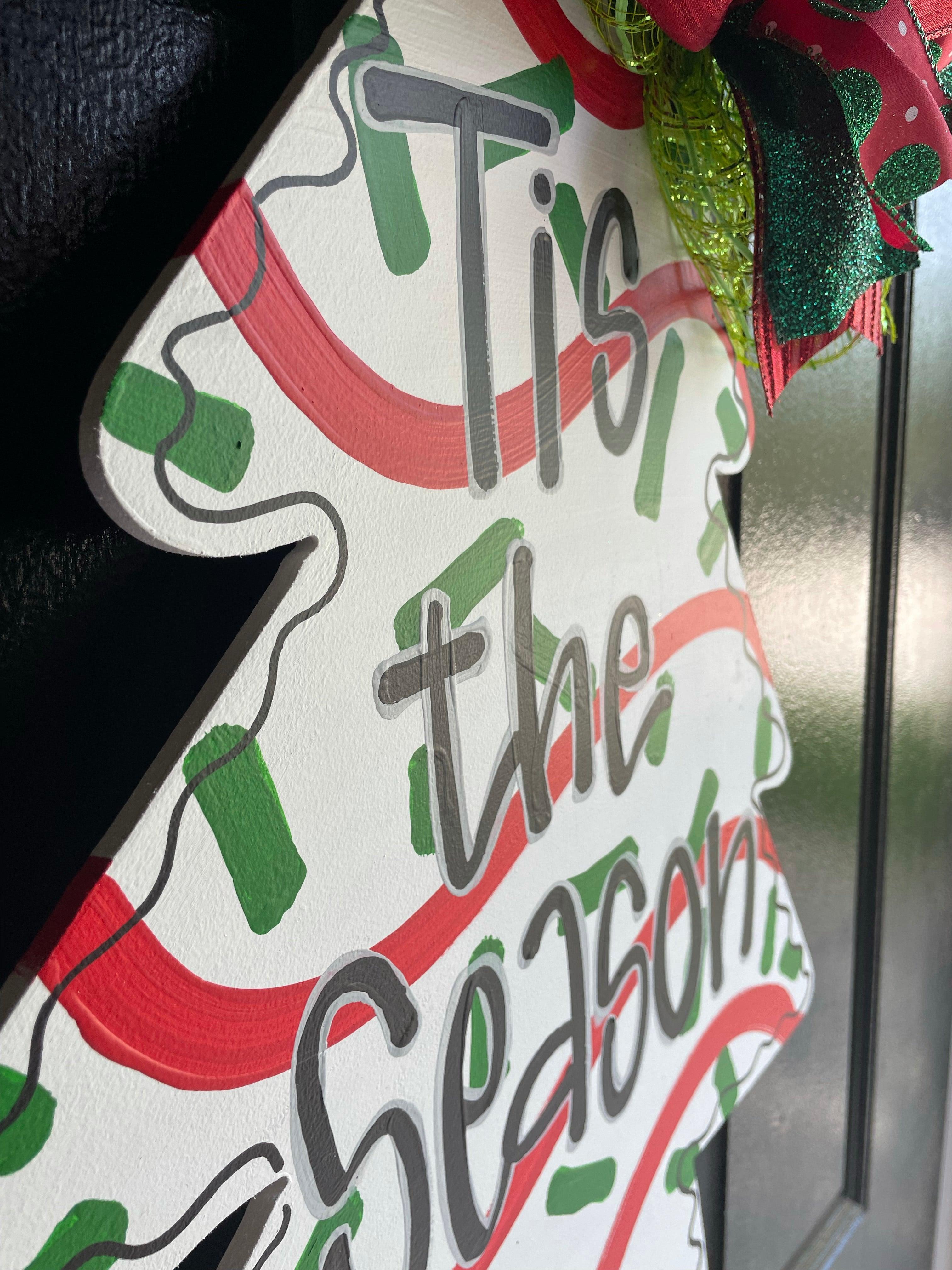 Christmas Cake Door Hanger - Tree Door Decoration