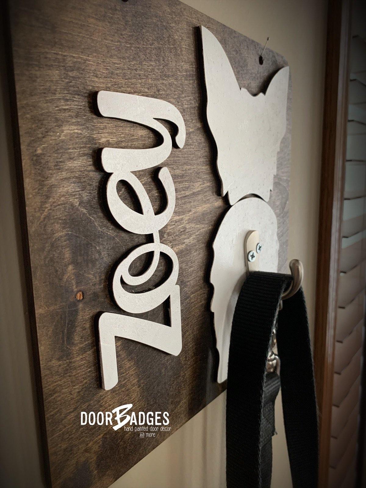 Dog Leash Wall sign - Dog leash hook (G)