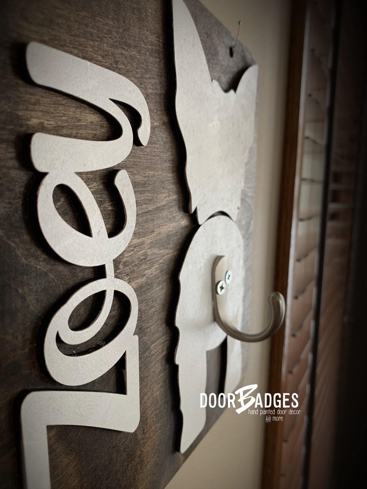 Dog Leash Wall sign - Dog leash hook (G)
