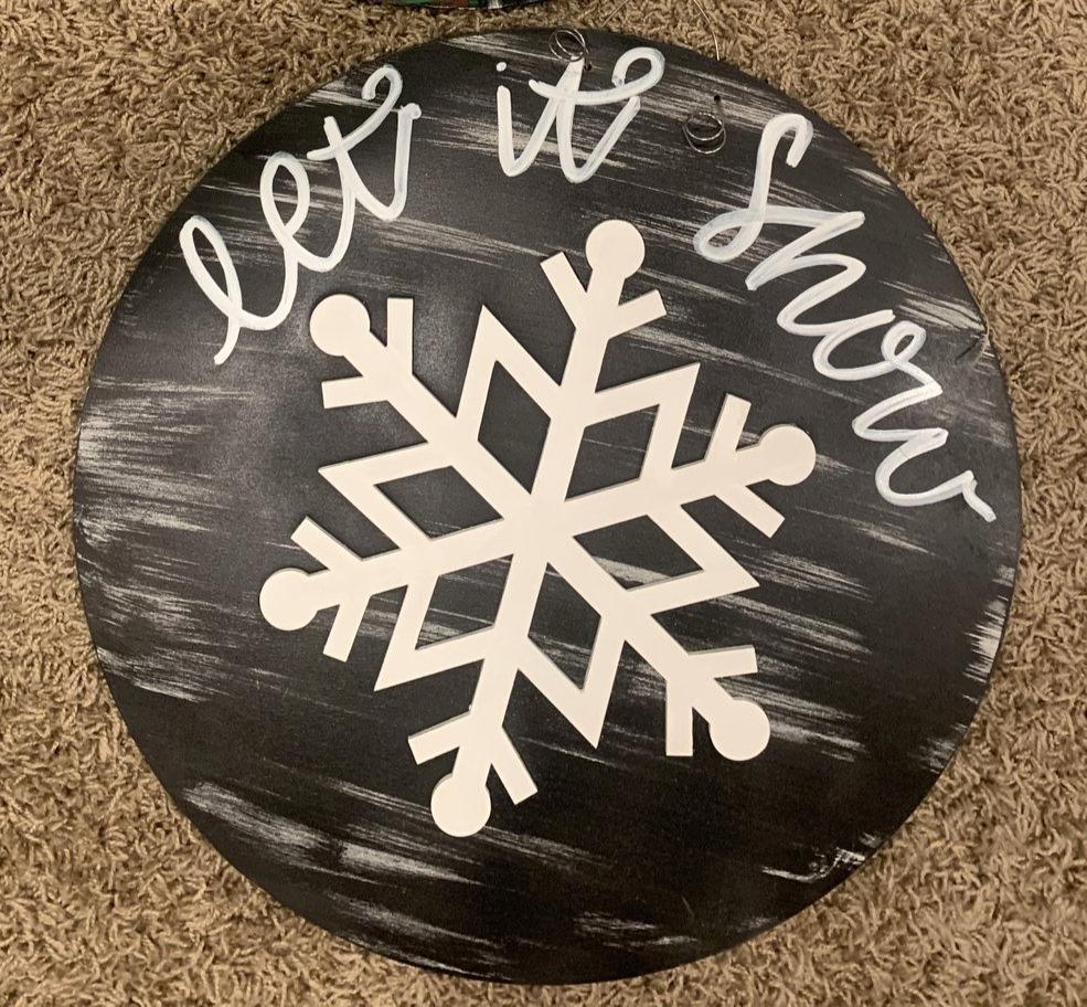 Sale Item: Winter Snowflake Doorhanger