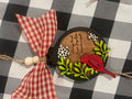 Cardinal Round Christmas Ornament