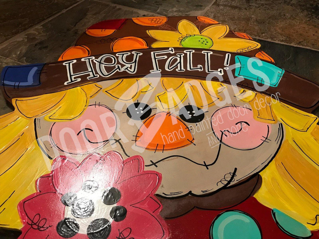 Fall Scarecrow Door Hanger