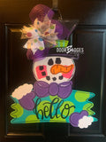 Sale Item: Snowman with sign Doorhanger