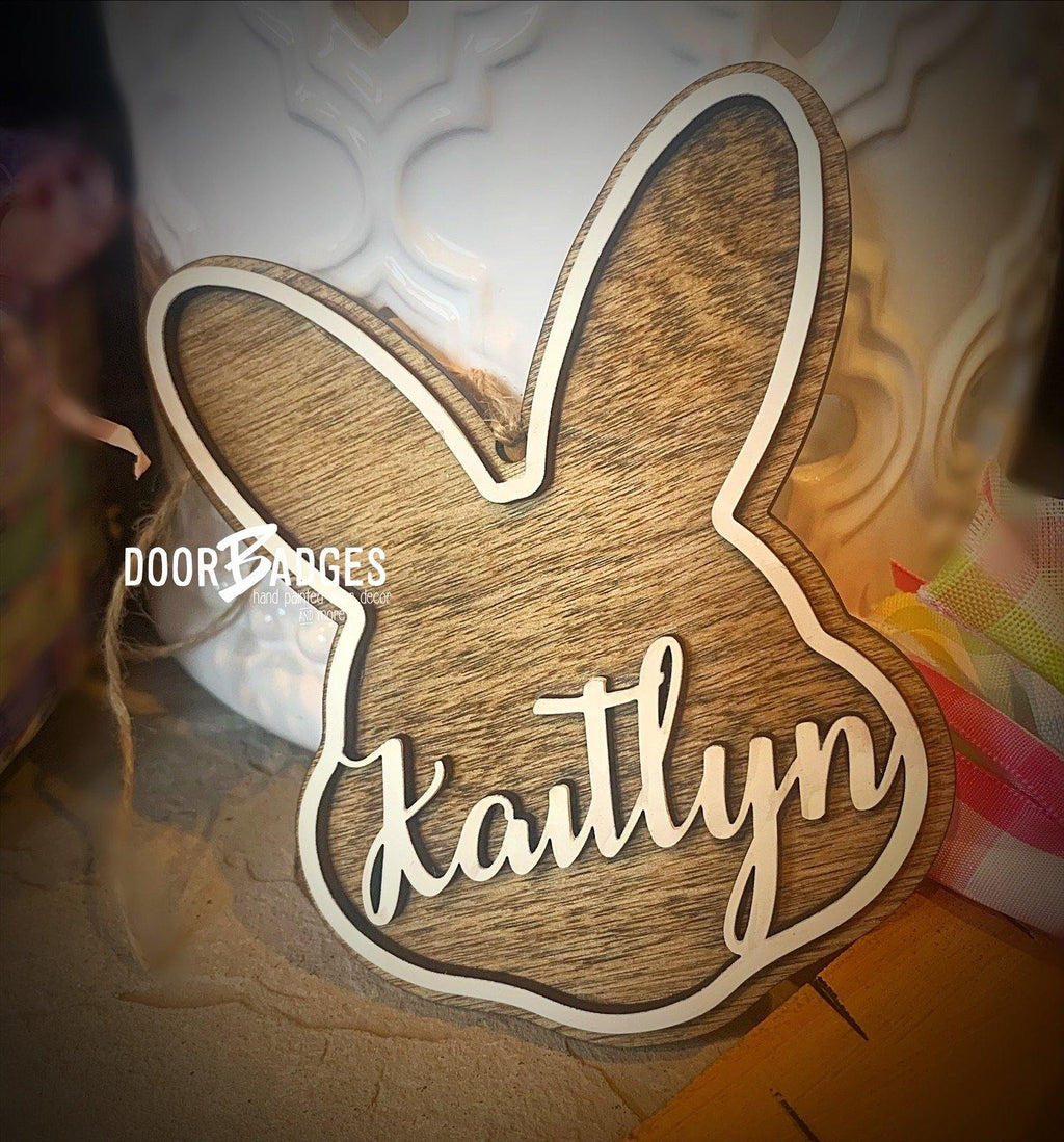 Easter Bunny Basket Name Tags