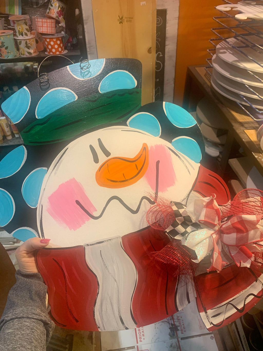 Sale Item: Snowman Doorhanger
