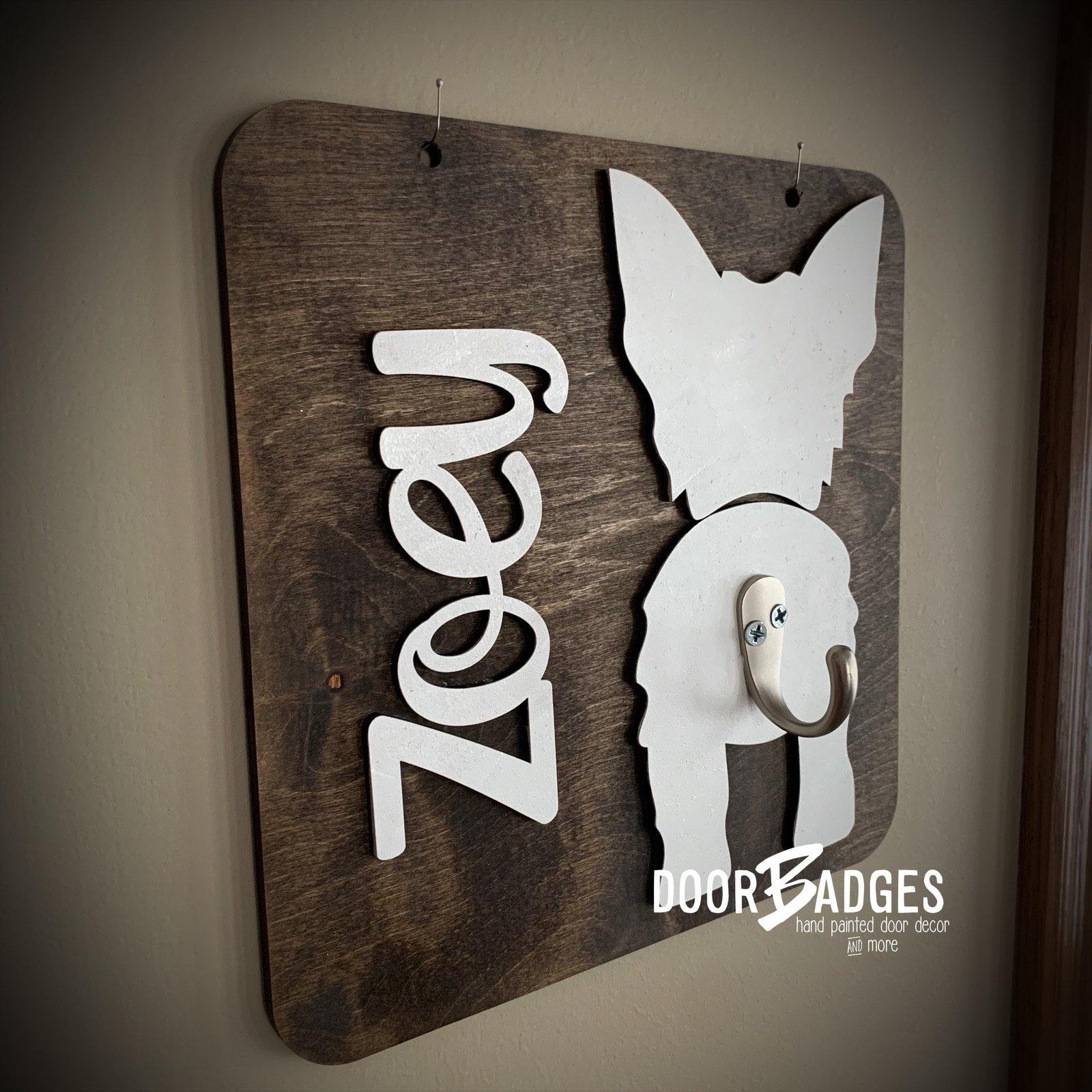 Dog Leash Wall sign - Dog leash hook (G)