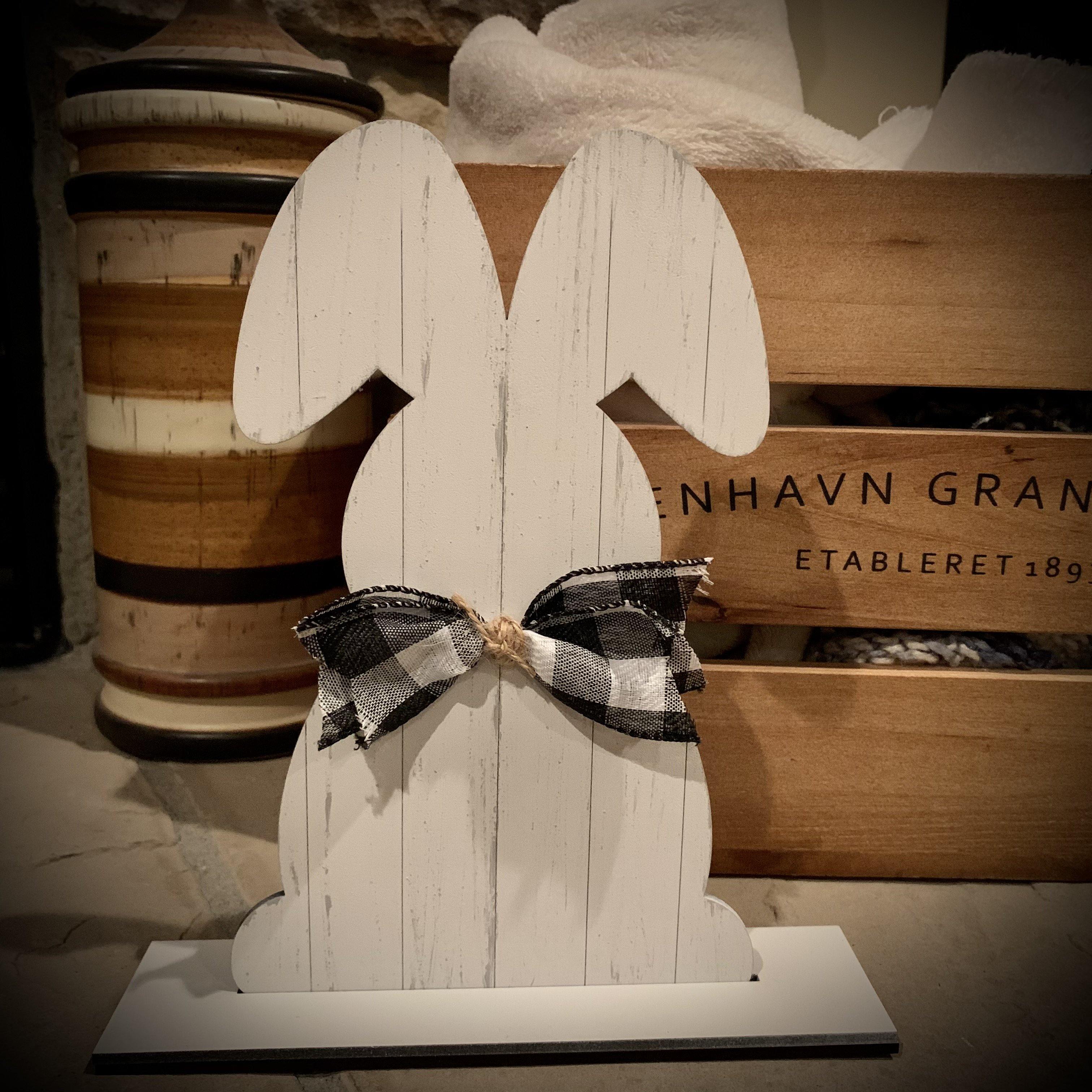 Farmhouse Easter Bunny Shelf Sitter