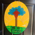Easter Cross “He Is Risen” Door Hanger
