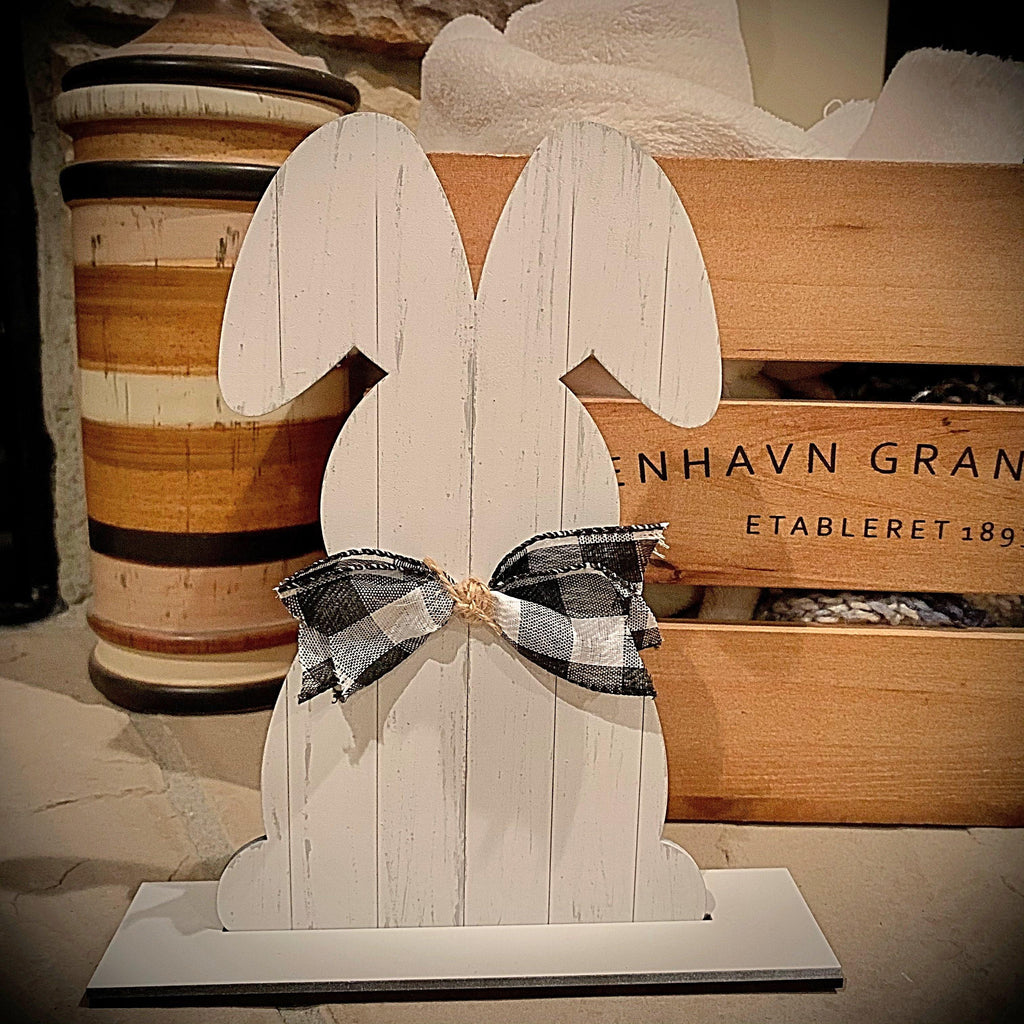 Farmhouse Easter Bunny Shelf Sitter