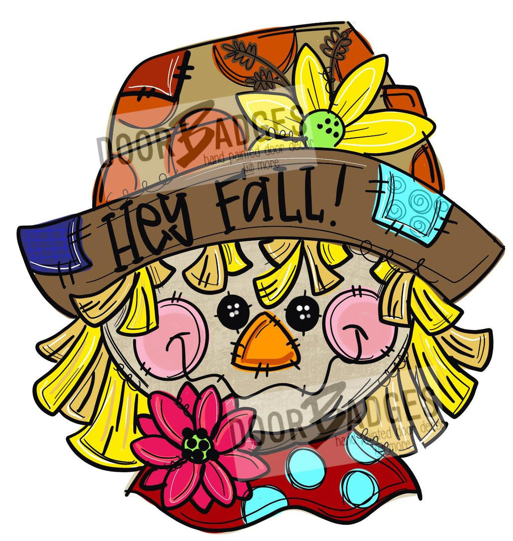 Fall Scarecrow Door Hanger