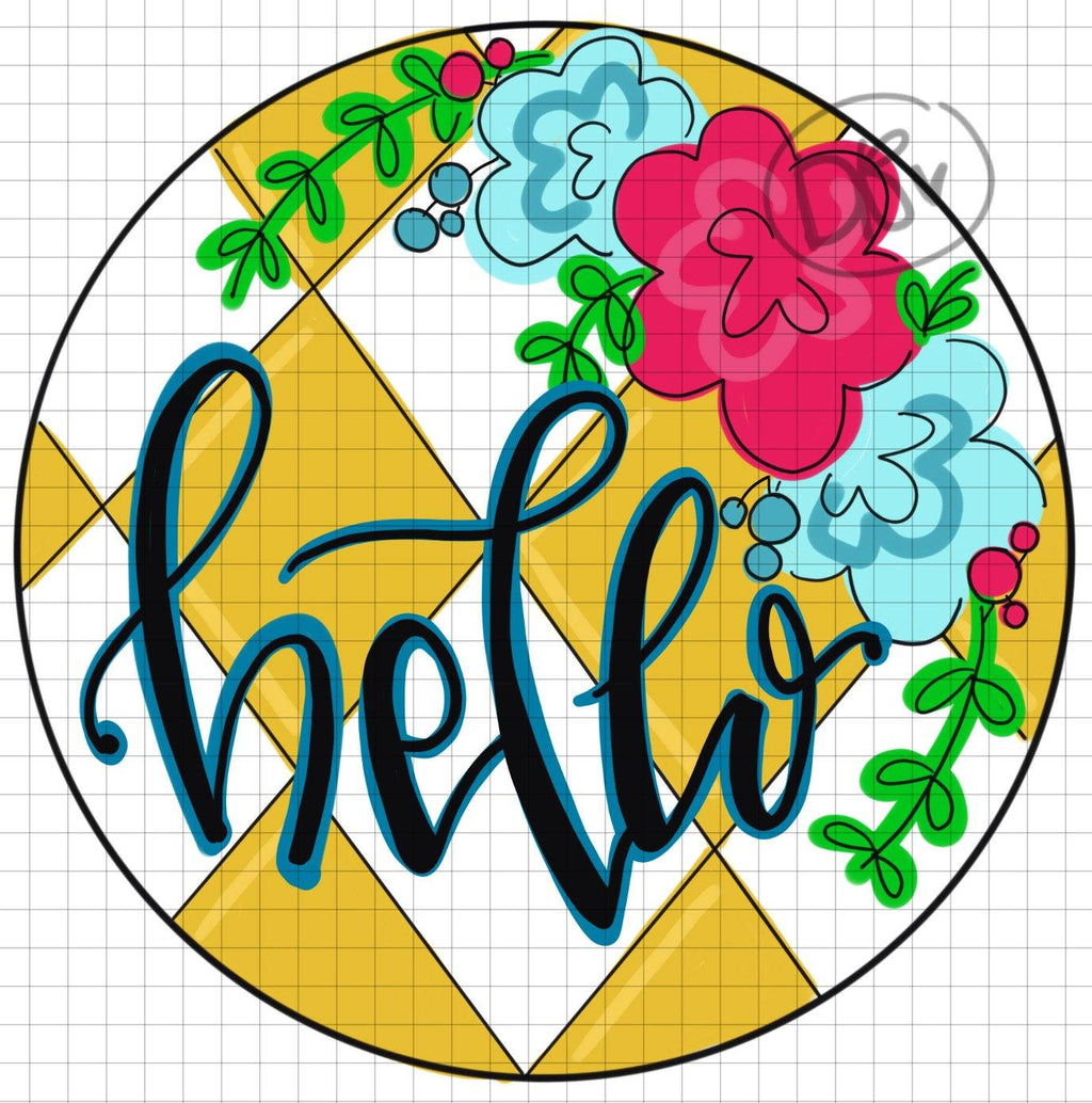 Hello Summer Door Hanger