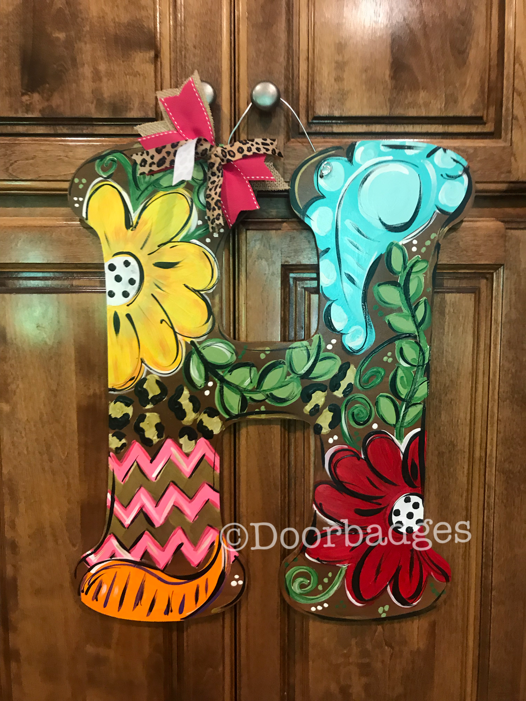 Monogram Letter Door Hangers - Summer - Pool - Fall - Christmas - Floral