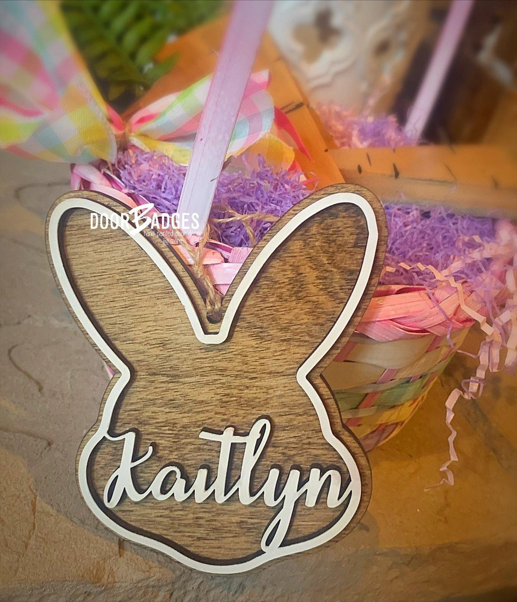 Easter Bunny Basket Name Tags