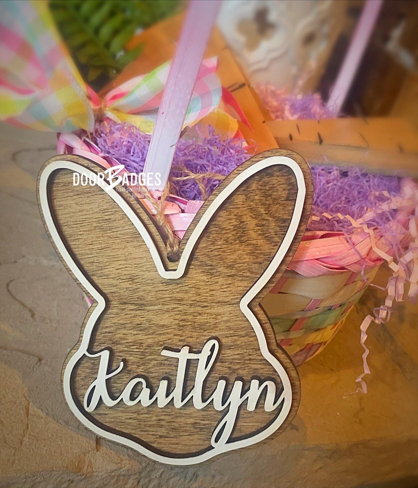 Easter Bunny Basket Name Tags