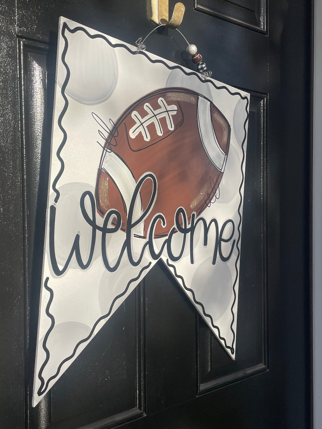 Football Pendant door hanger -WHS FB