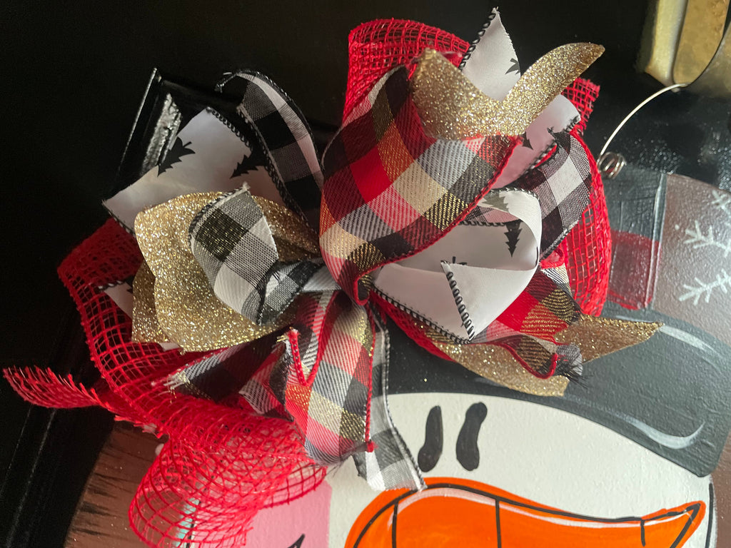 Christmas Snowman Door Hanger -WHS FB