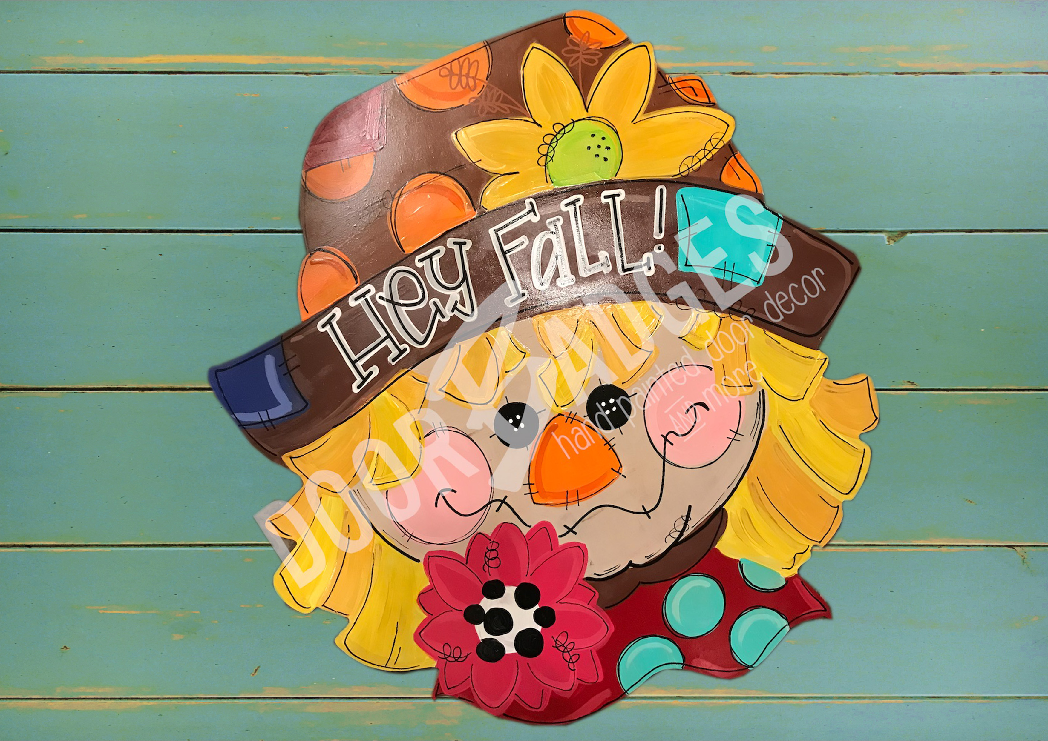 Fall Scarecrow Door Hanger